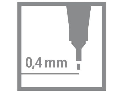 STABILO point 88, Multifärg, Fin, Multifärg, Plast, Hexagonal, 0,4 mm