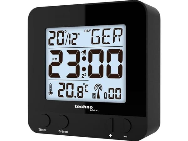Technoline WT 235, Digitaalinen herätyskello, Musta, AAA Micro (LR03), 80 mm, 80 mm, 30 mm