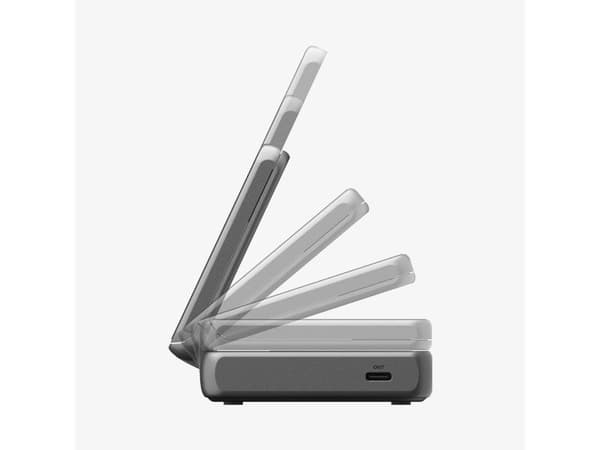 Spigen EF302MOQ, Innendørs, USB, Trådløs lading, Svart