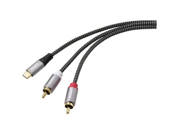 SpeaKa Professional USB-kabel 2,00 m sort/grå SP-14353908
