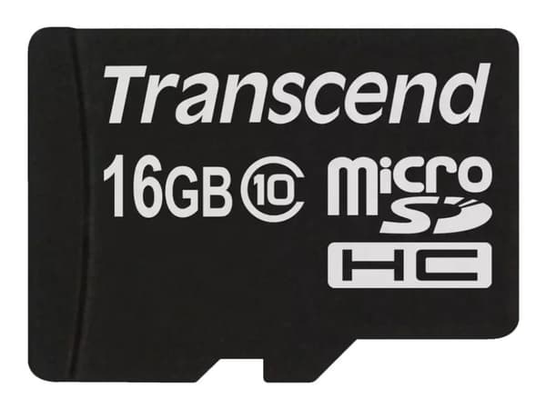 Transcend - Flashminnekort - 16 GB - Class 10 - microSDHC
