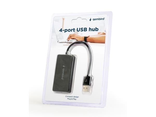 Gembird UHB-U2P4-04 - Hub - 4 x USB 2.0 - stasjonær