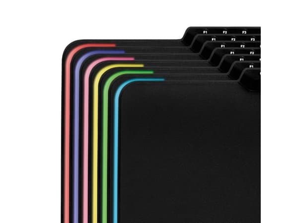 LogiLink ID0155, Sort, Monokromatisk, Gummi, USB-strøm, Musematte til gaming