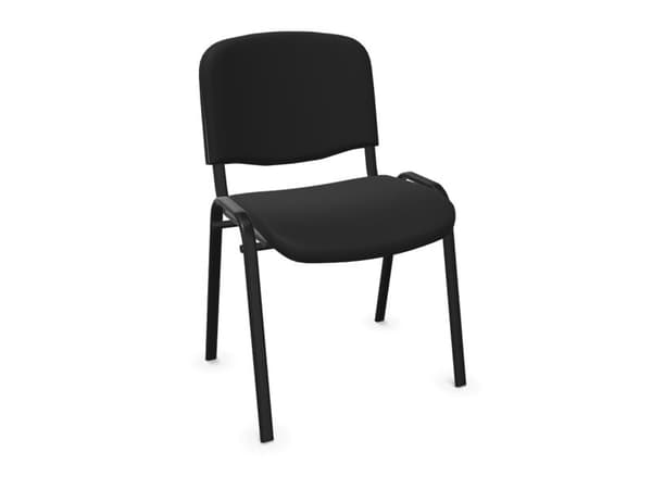 Iso tuoli, musta, mustat tuolin jalat
