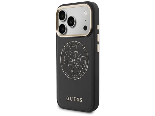 Guess perforert 4G MagSafe-etui til iPhone 17 Pro - svart