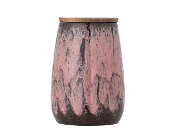 CREATIVE COLLECTION Rayen burk med lock, rosa, stengods