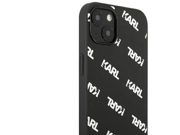Karl Lagerfeld allover- etui til iPhone 13 mini - svart