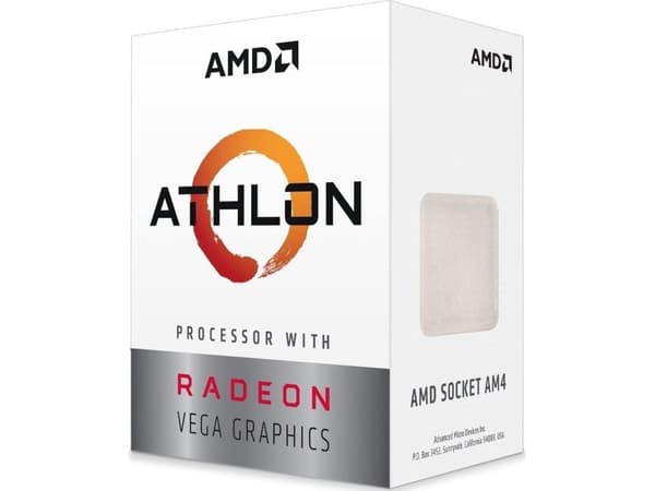 AMD Athlon 3000G - 3,5 GHz - 2 kjerner - 4 tråder - 4 MB cache - Socket AM4 - Box