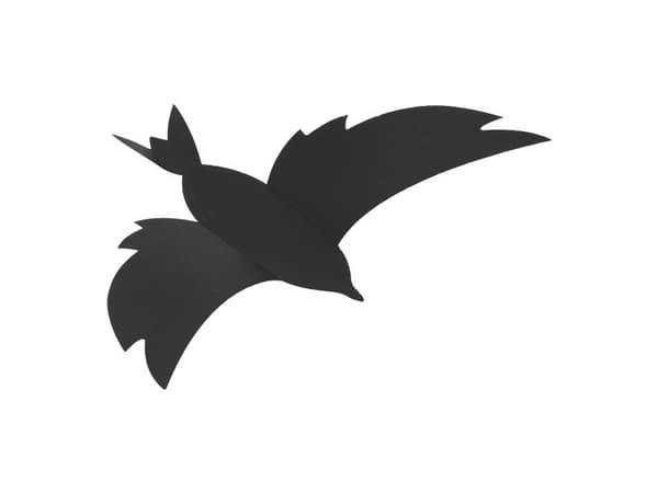 Securit® 3D Fugl-tavle sæt i sort