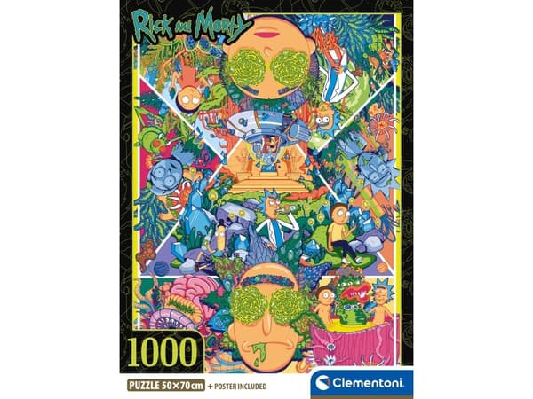 Puslespill Rick&Morty 2 - Compact Box, 1000 brikker