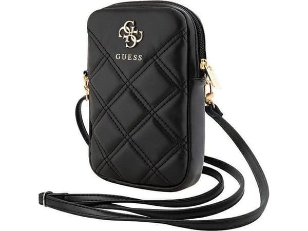 Guess Zip Quilted 4G-bag - svart