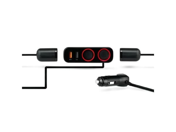 Xblitz R1, Innendørs, Cigartenner/lighter, 12 V, 0,85 m, Sort