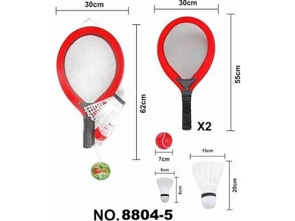 Rackets + bollar och dart 8804-5