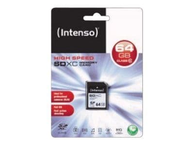 Intenso - Flashminnekort - 64 GB - Class 10 - SDXC