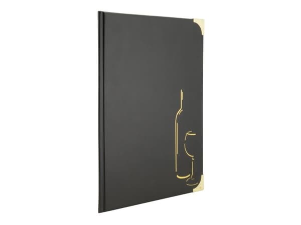 Securit® A4 BASIC vinkort i sort