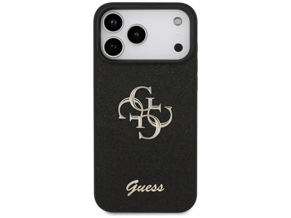Guess Fixed Glitter Big 4G Case for iPhone 17 Pro Max / 18 Pro Max - Black