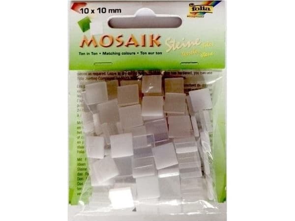 Ton i Ton stenar 10x10mm vit