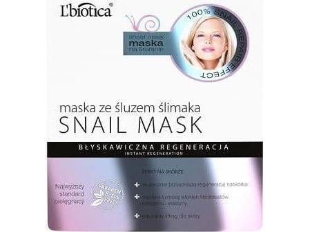 L'BIOTICA Snail Slime Sheet Mask - Instant Regeneration