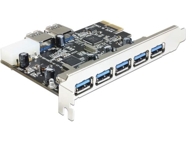 DeLOCK 89355, PCIe, USB 3.2 Gen 1 (3.1 Gen 1), 5 Gbit/s, Windows 7 Home Basic, Windows 7 Home Basic x64, Windows 7 Home Premium, Windows 7 Home Pre...