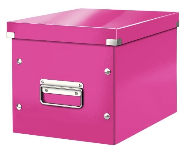 Leitz Click & Store Cube Medium - Förvaringsbox - rosa