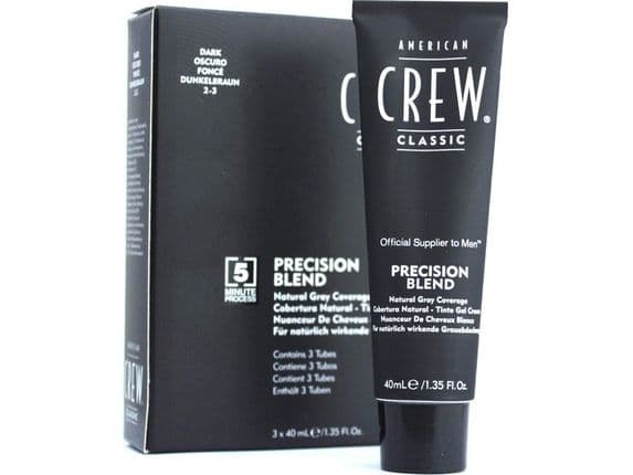 American Crew Precision Blend Natural Gray Coverage Dark 3 x 40 ml
