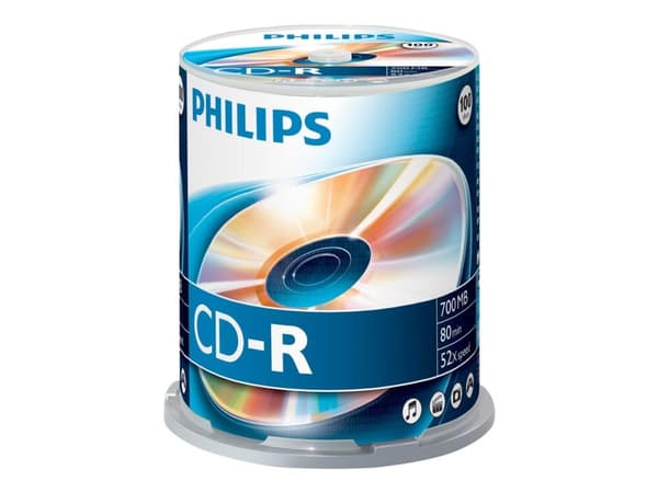 Philips CD-R CR7D5NB00/00, 52x, CD-R, 700 MB, 100 kpl