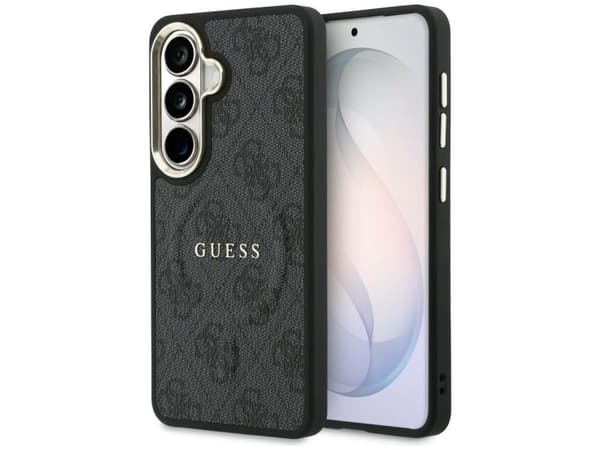 Guess 4G Embossed Ring MagSafe case for Samsung Galaxy S26+ - black