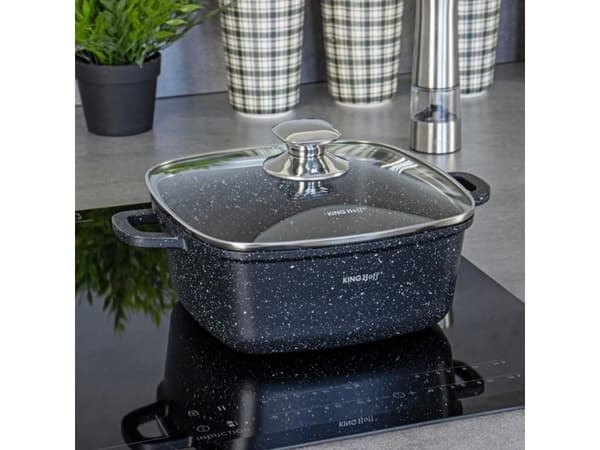 KingHoff KINGHOFF MARBLE CASSEROLE 22cm KH-1602 3.7L