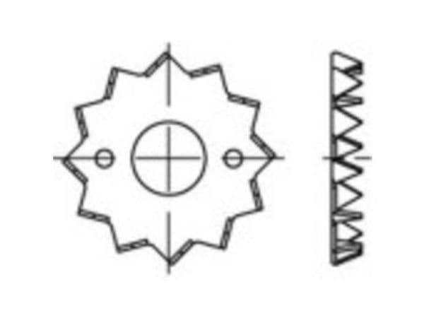 TOOLCRAFT Teräslevy kuumasinkitty 135727 50 kpl