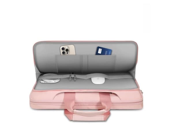 Tech-Protect Pocket 15-16 laptopveske - rosa