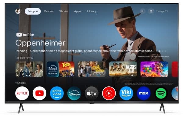 Sharp | 50HL4265E | 50 | Smart TV | Google TV | UHD | Black