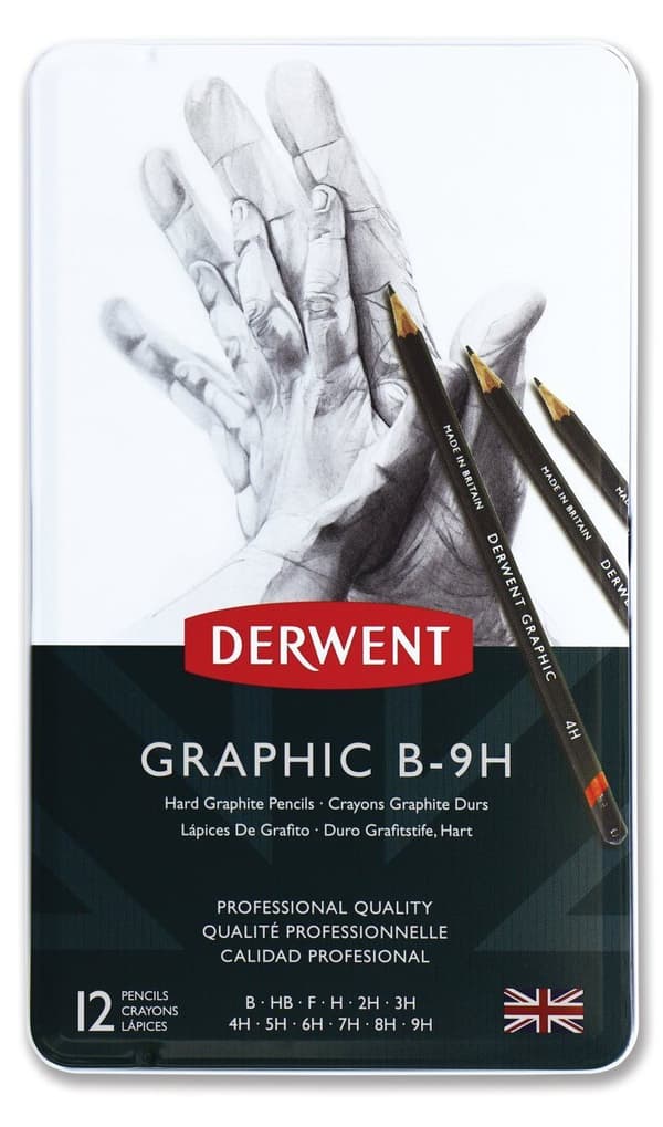 Linex Derwent grafitritpenna 'hard' 12 st