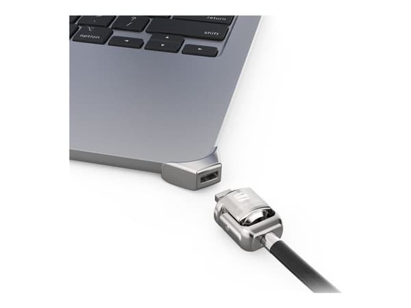 Compulocks Ledge Lock Adapter for MacBook Air 15" M2-M4 with Keyed Cable Lock Silver - Säkerhetssats för system - nyckellås - för Apple MacBook Air...