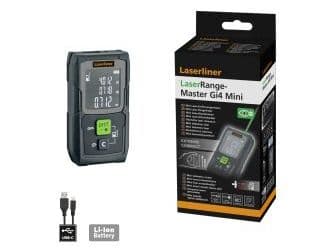 Laserliner Master Gi4 Mini, Laseravstandsmåler, m, Sort, Grønn, Digitalt, LCD, 40 m