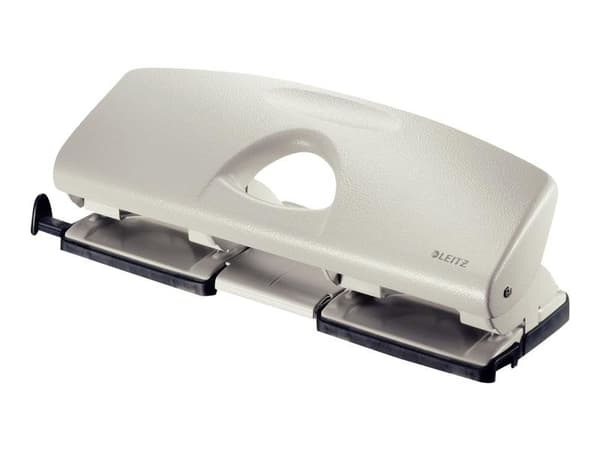 Hullemaskin Leitz 5022, 4-hulls 16 ark Grå