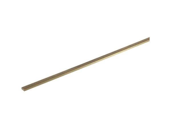 Messing flat profil (L x B x H) 500 x 2,5 x 1 mm, 1 stk