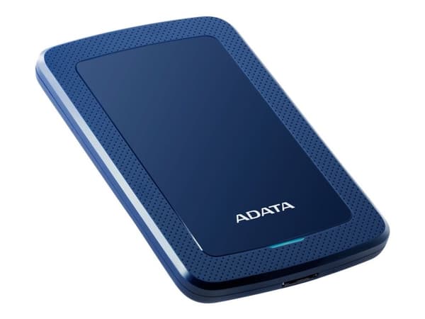 ADATA HV300 - Harddisk - 2 TB - ekstern (bærbar) - USB 3.1 - 256-bit AES - blå