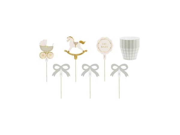 Babyshower muffinsset, 9 cm