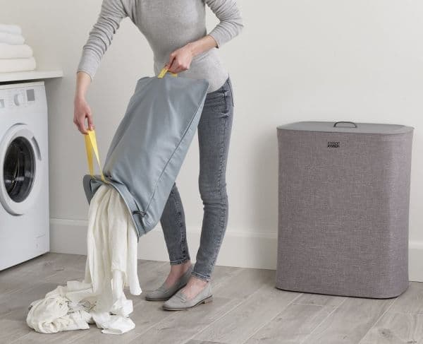 Joseph Joseph 50003 vasketøjskurv 90 L Rektangulær Bomuld, Polyester Grå
