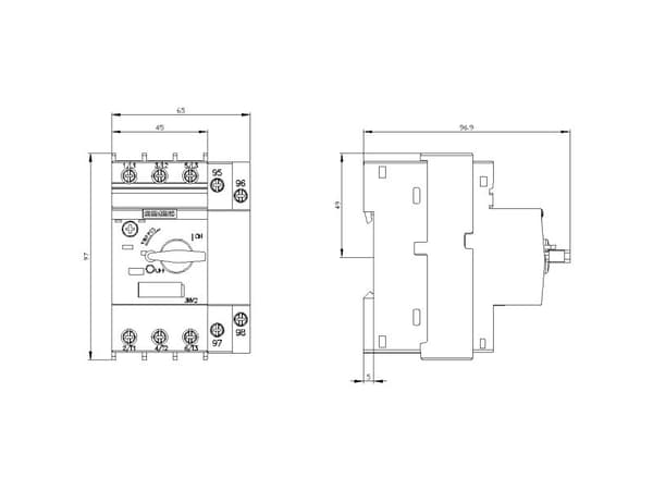 Siemens 3RV2111-0FA10, IP20