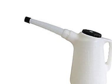 Oliemål pvc med flextud og låg 2 litraa