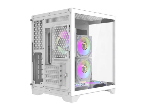 Darkflash Darflash FT350 PC-kotelo + 5 aRGB tuuletinta (valkoinen)