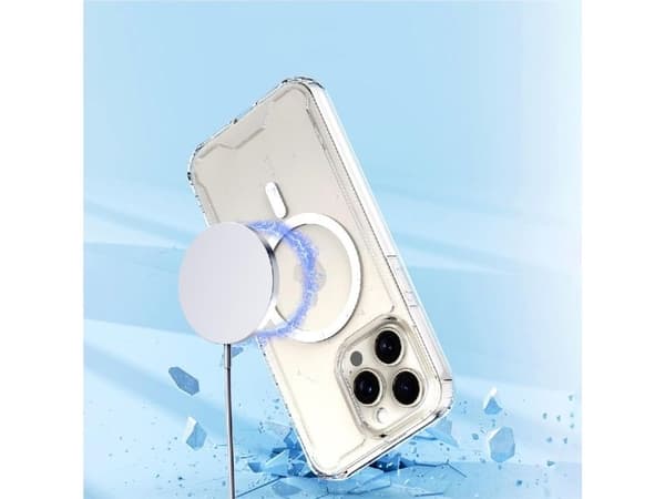 Hurtel Clear Corner Case MagSafe för iPhone 16 Pro Max - Klar