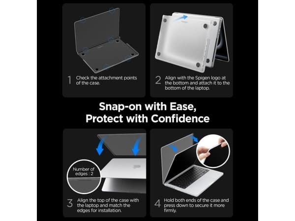 Spigen Air Skin, Rund (shell case), 35,6 cm (14")
