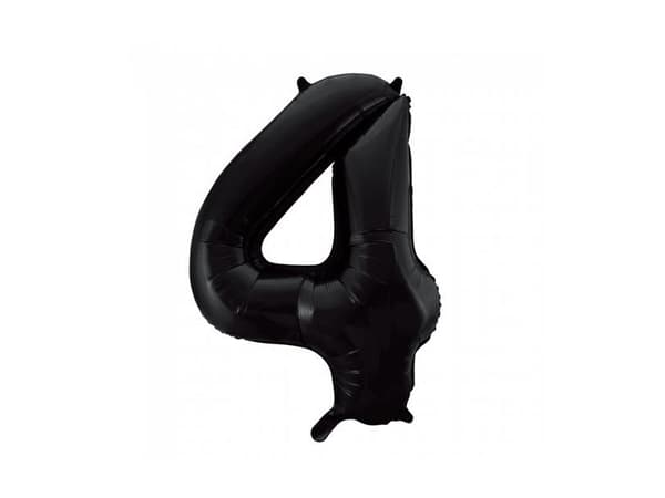 Sorte siffertallballonger, 86 cm