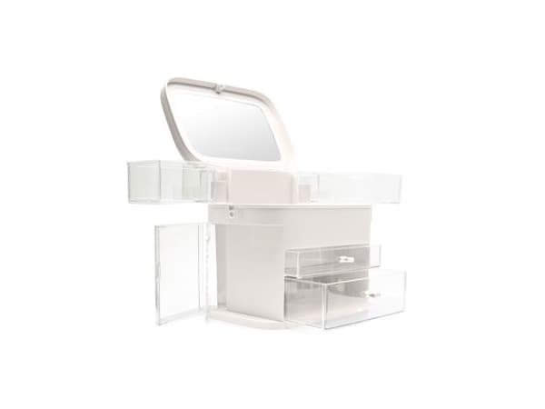 Rio CSSM, Förvaringslåda, Transparent, Vit, Rektangulär, Akryl, Monokromatiskt, 290 mm