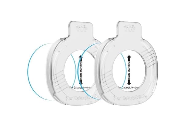 4kom.pl SZKLO HARTOWANE TECH-PROTECT EASY SET+ 2-PACK SAMSUNG GALAXY WATCH 8 / 9 (40 MM) CLEAR
