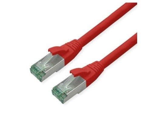 ROLINE RM S/FTP patchkabel Cat6A/Cl.EA TPE röd 7 m