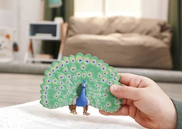Schleich påfugl