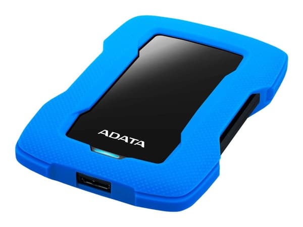 ADATA HD330 - Harddisk - 2 TB - ekstern (bærbar) - USB 3.1 - 256-bit AES - blå